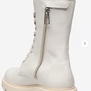 White Leather womans Boots Filippa K soft genuine 41 & 43